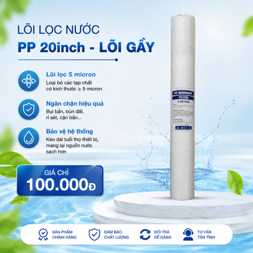 lõi lọc nước PP 20inch 5 micro